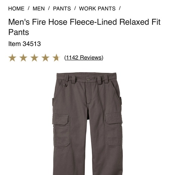 NWOT men’s Duluth Trading Co. fleece lined work pants - Picture 7 of 7